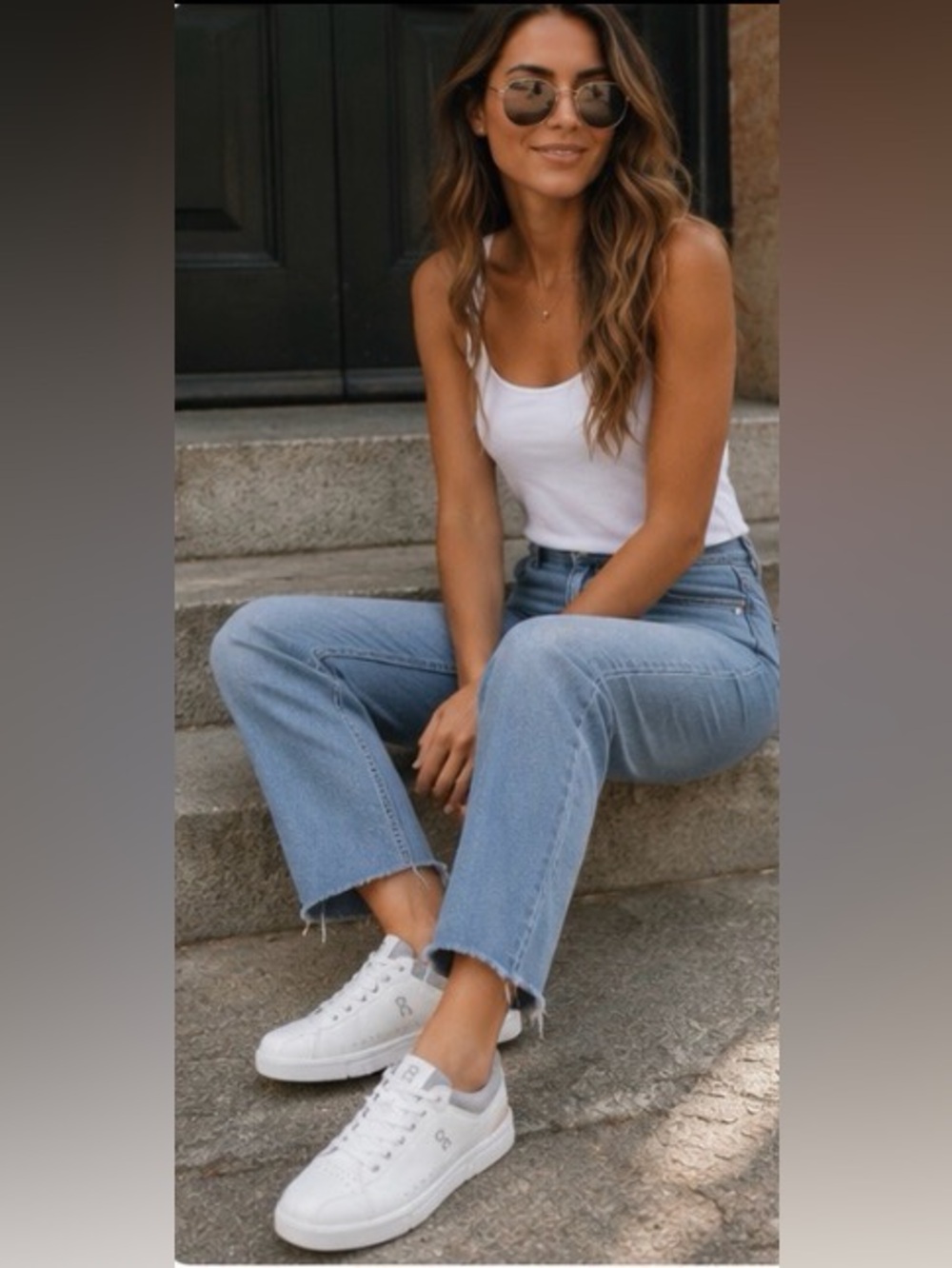 Women's White Athletic Sneakers - Casual Everyday Comfort